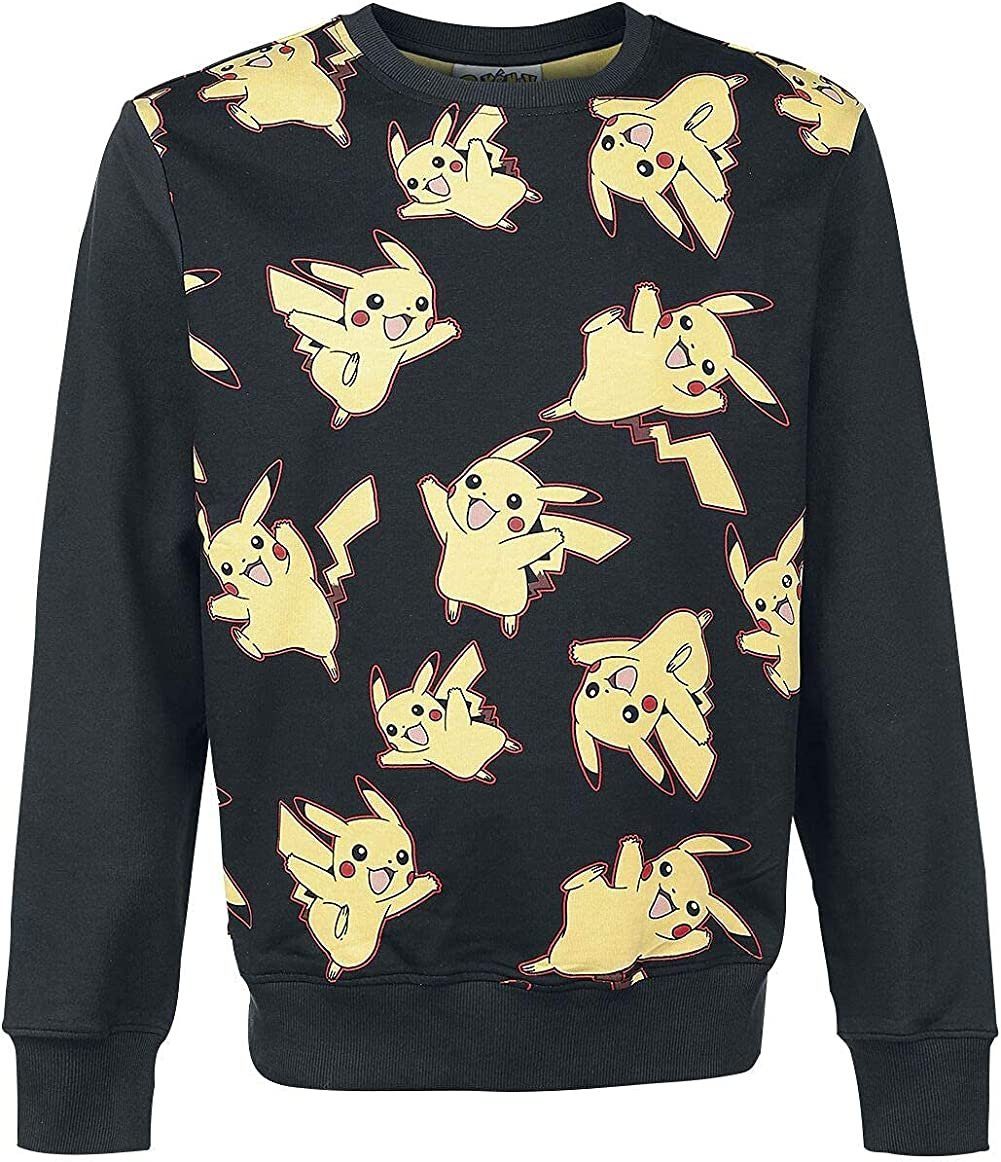 Sweatshirt Herren Pikachu Over Pokemon All Sweater Sweatshirt POKÉMON