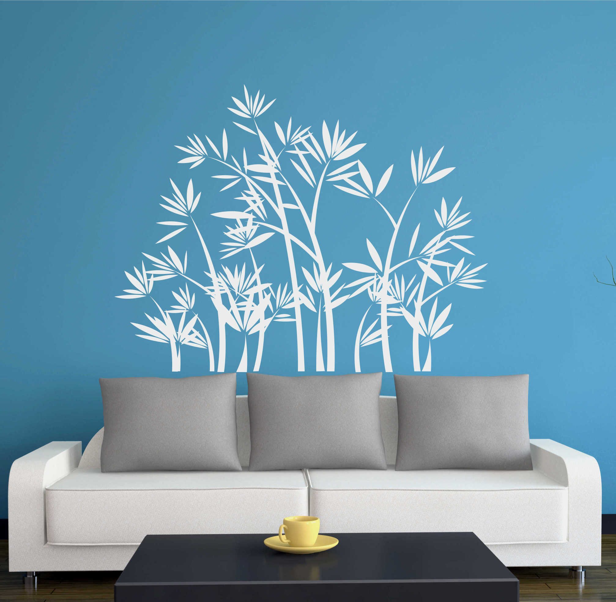 INDIGOS UG Wandtattoo Wandtattoo - Wandaufkleber - w209 Schilf Bambus Ranke Wandaufkleber
