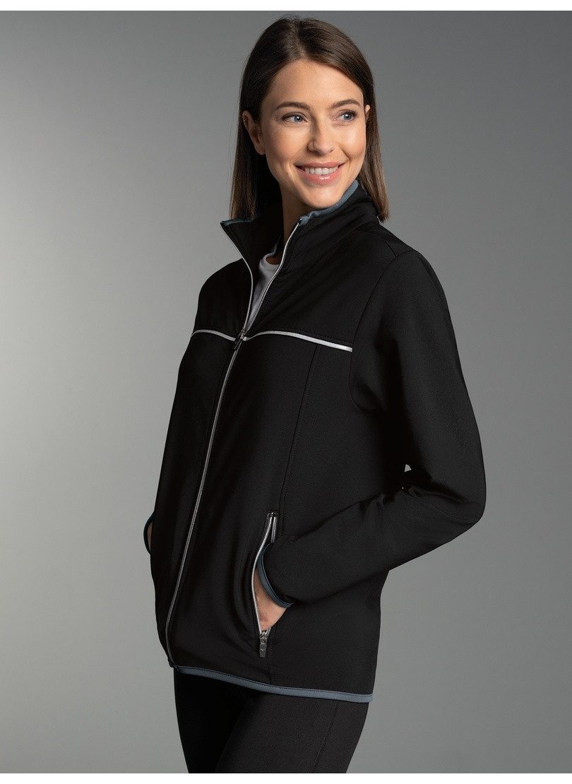 Trigema Trainingsjacke TRIGEMA Praktische Sportjacke aus Microfaser (1-St)