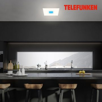 Telefunken LED Panel 319106TF, LED fest verbaut, Kaltweiß, Neutralweiß, Tageslichtweiß, Warmweiß, Deckenleuchte, Panel, CCT, RGB Beleuchtung, 24W 2400lm, 44,5 cm