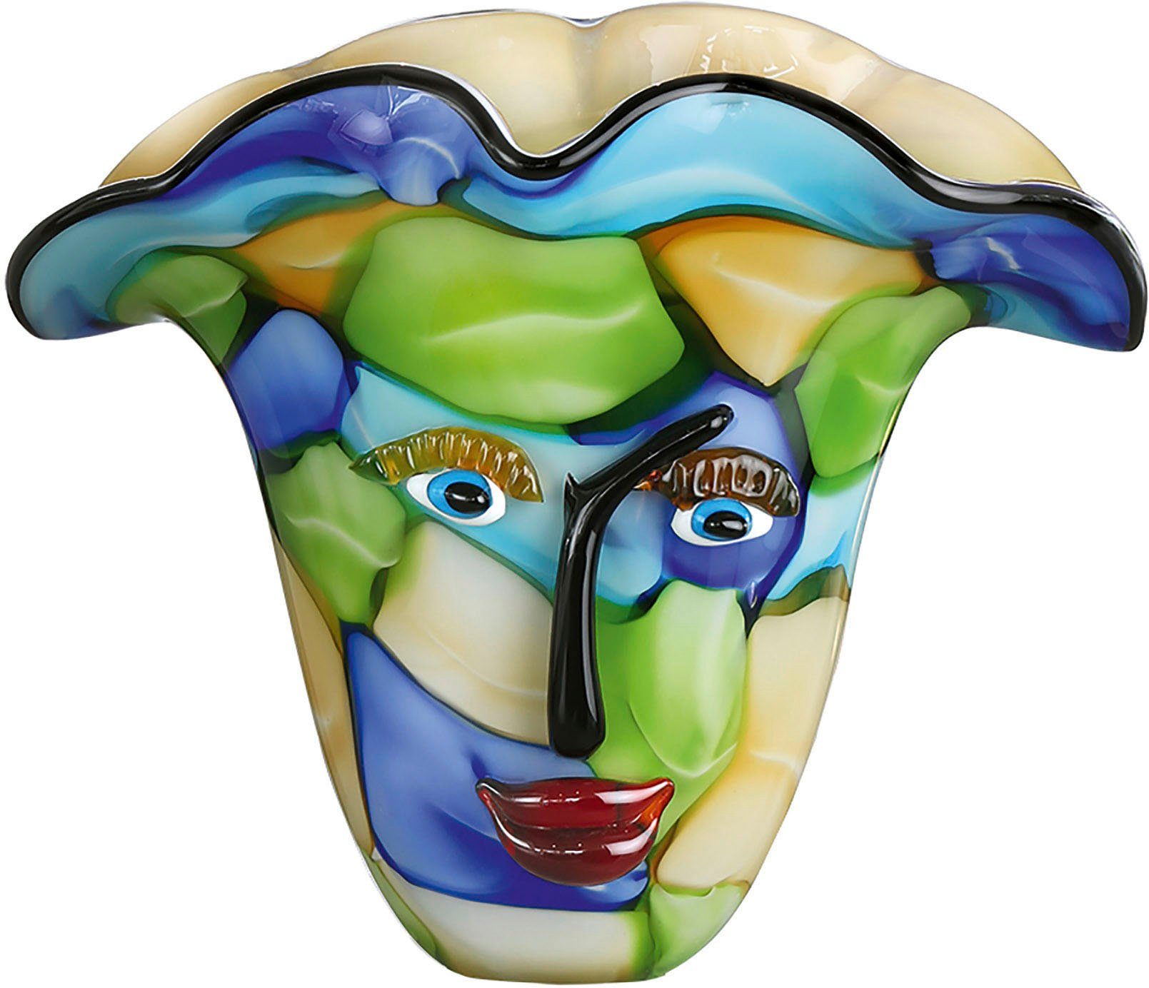 Casablanca by Gilde Tischvase Visto, Höhe ca. 31 cm (1 St), dekorative Vase aus Glas, Blumenvase