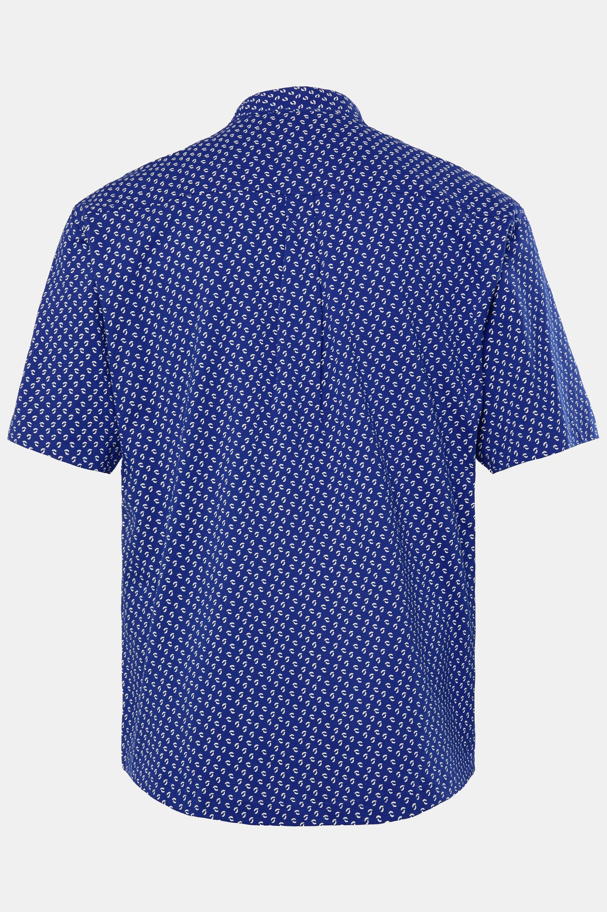 Boston Park Kurzarmhemd Piqué-Hemd Halbarm florales Muster Modern Fit