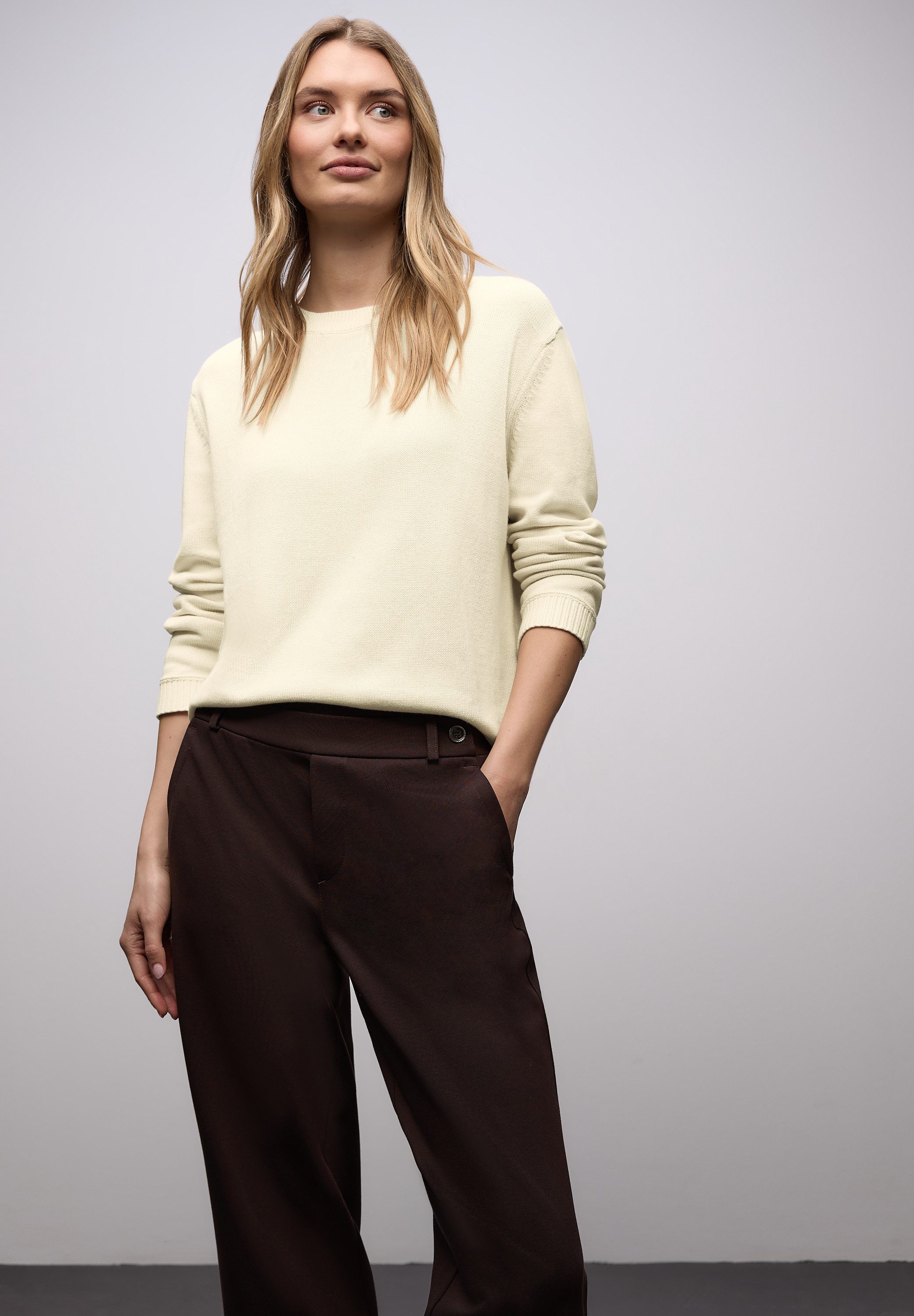 STREET ONE Strickpullover mit Rundhals