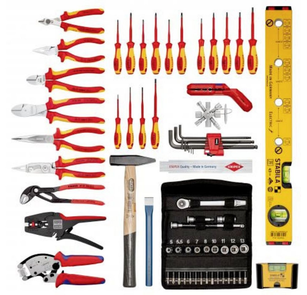 Thumbnail - Knipex Werkzeugkoffer Knipex 00 21 06 Elektriker, Handwerker Werkzeugkoffer bestückt (B x