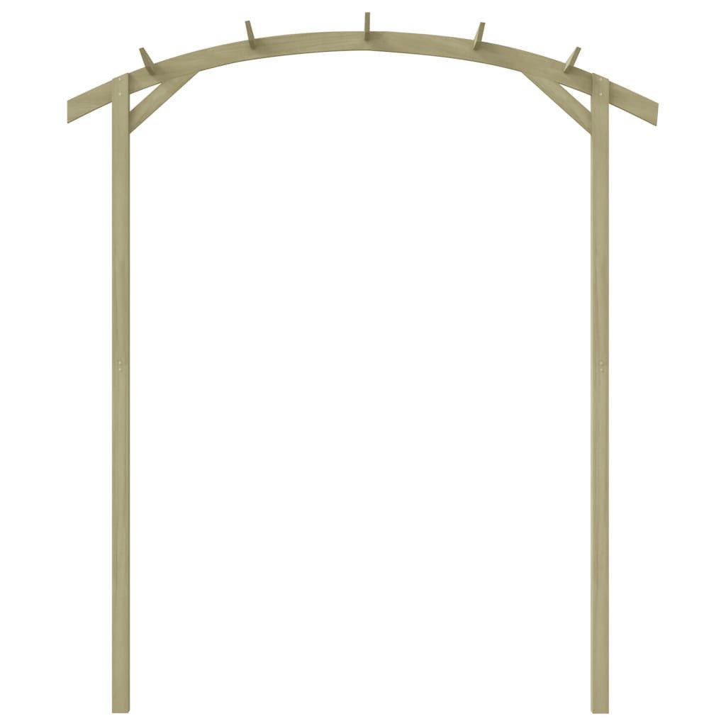 vidaXL Pergola Garten-Pergola Kiefernholz Imprägniert 180x210x40 cm, BxTxH: 180x210x40 cm
