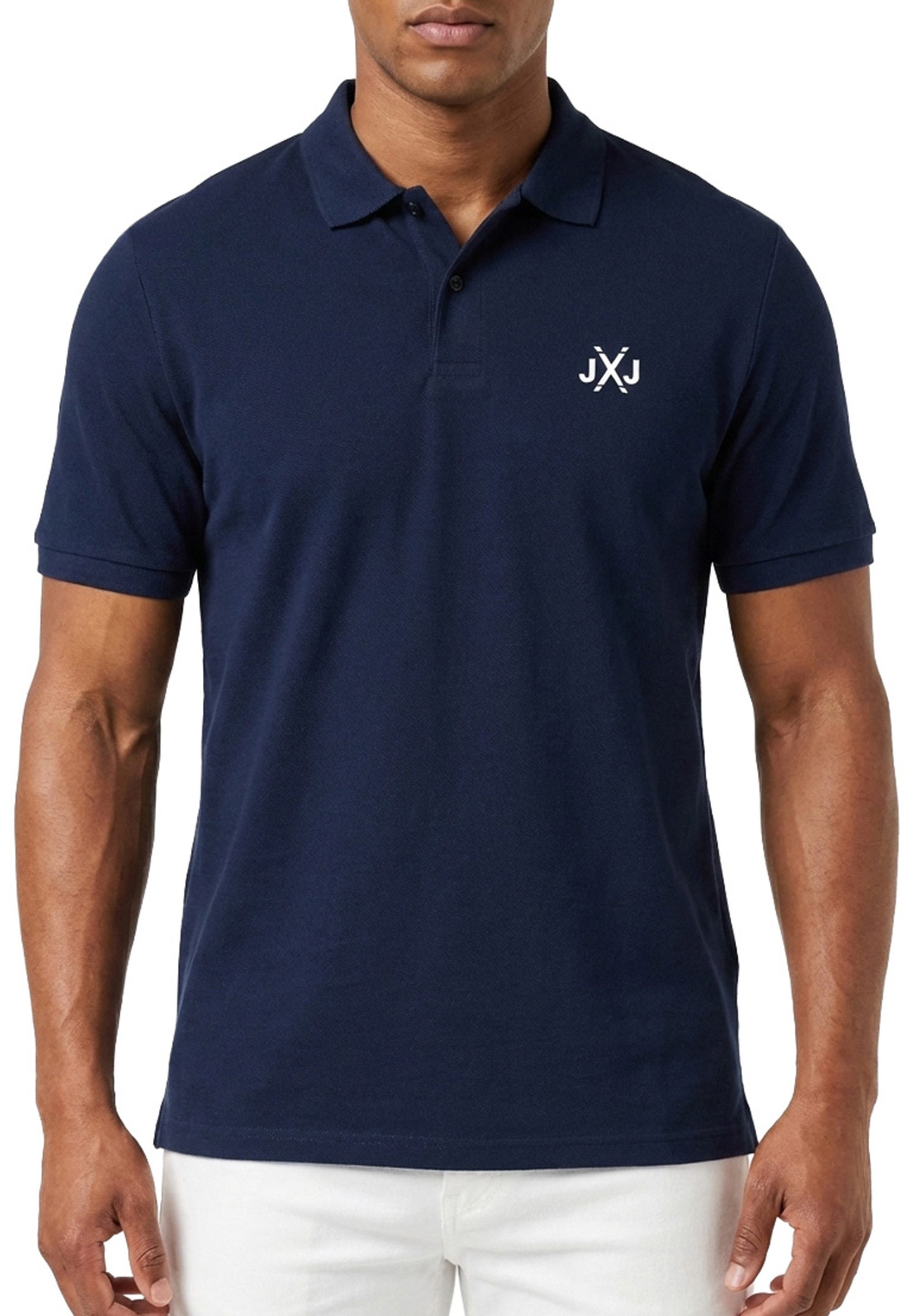 Jack & Jones Poloshirt RISE INFINITY POLO Kurzarm Hemd aus Bauwolle Polohemd mit Print T-Shirt mit Kragen – Bild 4 von 5