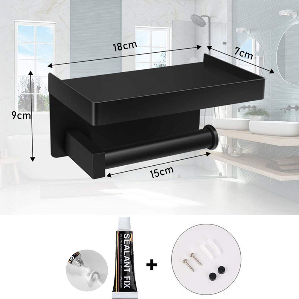 NUODWELL Toilettenpapierhalter Toilettenpapierhalter, Klopapierhalter Wandm günstig online kaufen