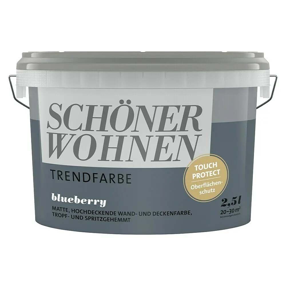 SCHÖNER WOHNEN FARBE Wandfarbe SW Trend Wandfarbe matt 2,5L blueberry 7504