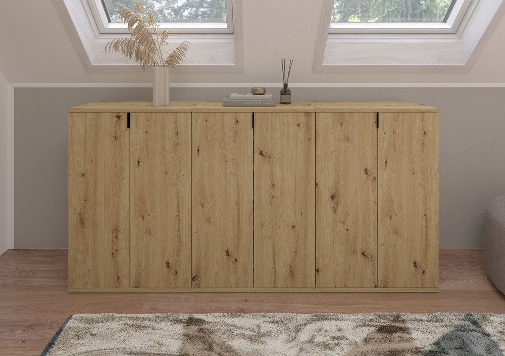 xonox.home Sideboard Schuhkommode Projekt X, Artisan Eiche, 70 cm