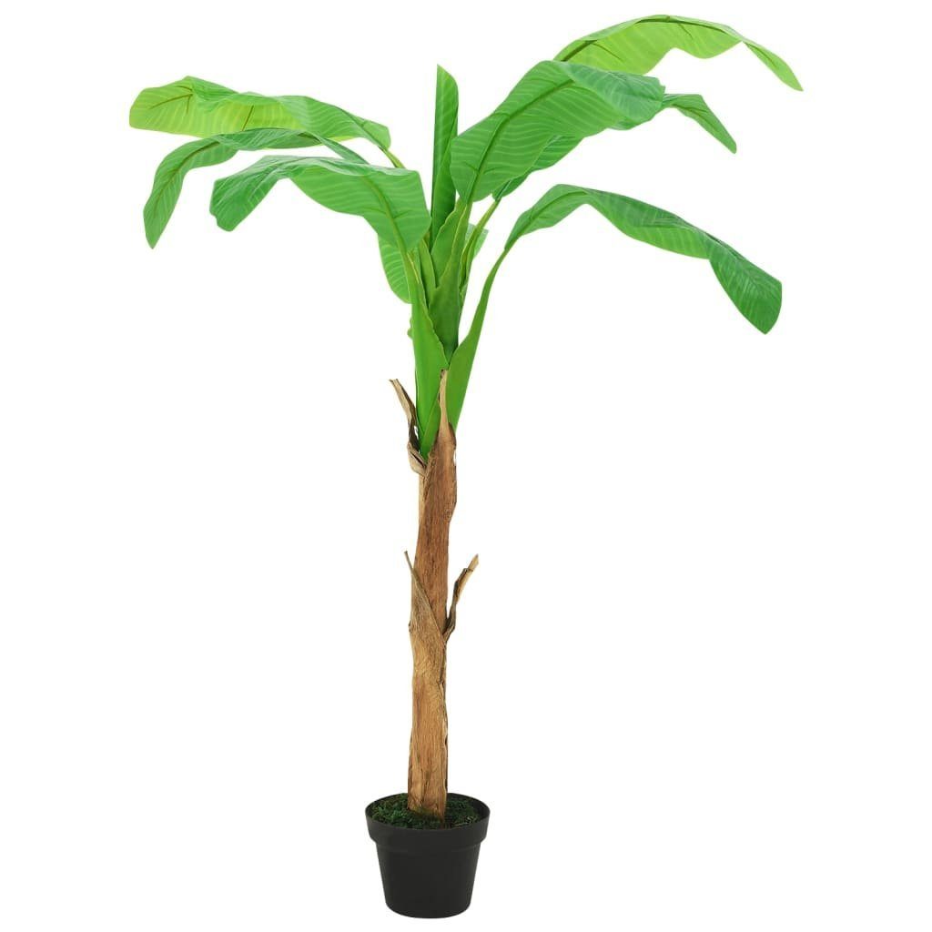 Kunstpflanze Künstlicher Bananenbaum mit Topf 180 cm Grün, furnicato, Höhe 180 cm