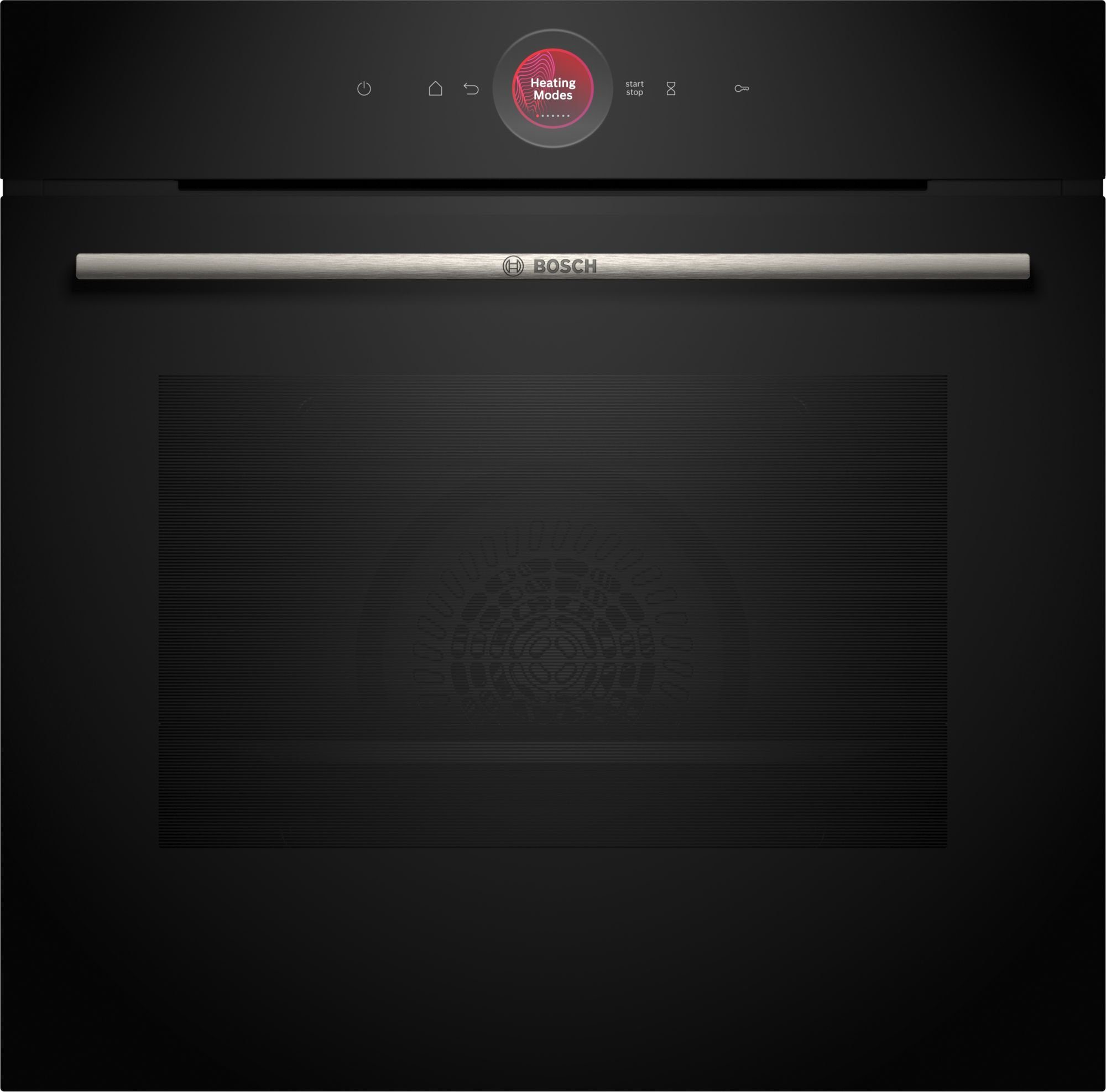 BOSCH Backofen Serie 8 HBG7741B1 Serie 8, Einbau-Backofen, 60 x 60 cm, Schwarz,EEK:A+, mit Teleskopauszug nachrüstbar, Pyrolyse-Selbstreinigung