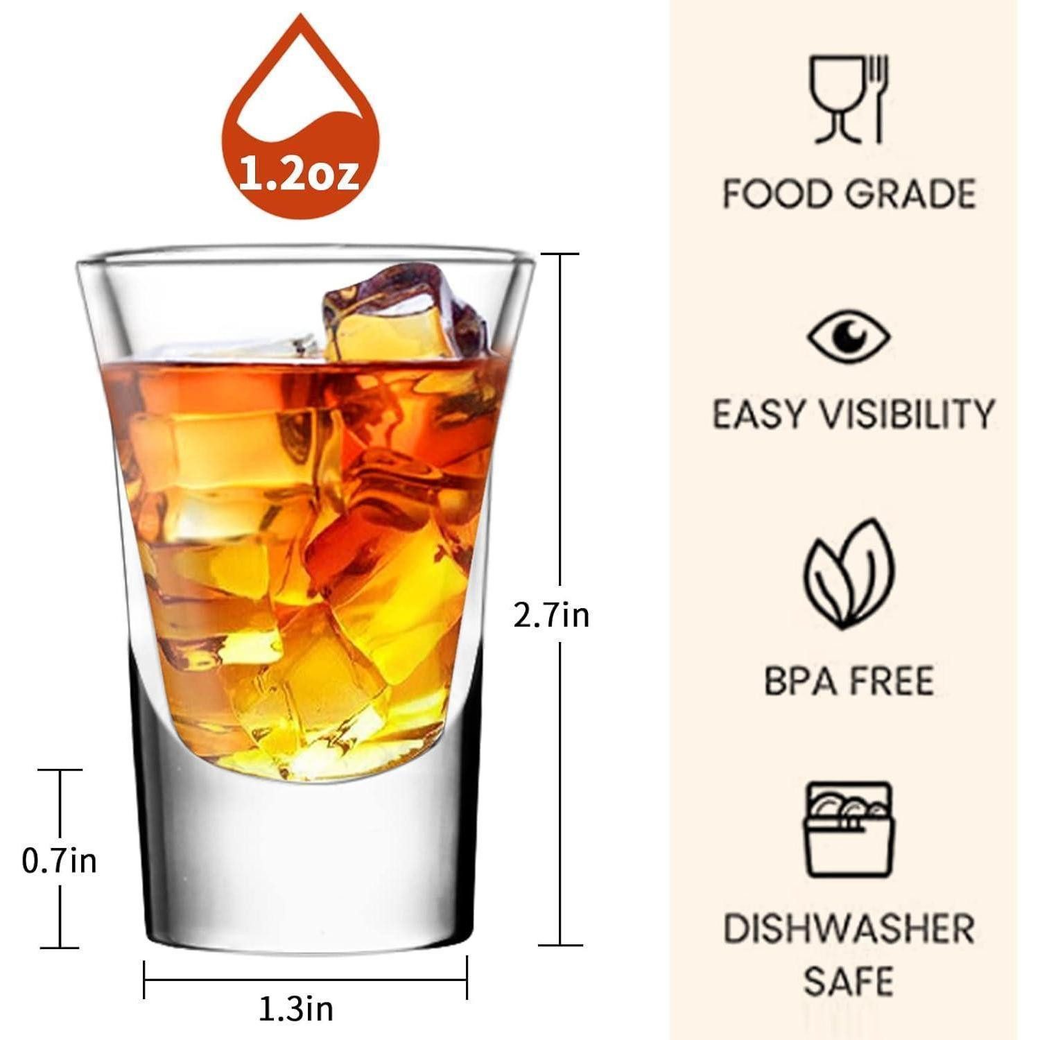 LuxusKollektion Schnapsglas Schnapsgläser 6er Set 35ml klassisch transparent