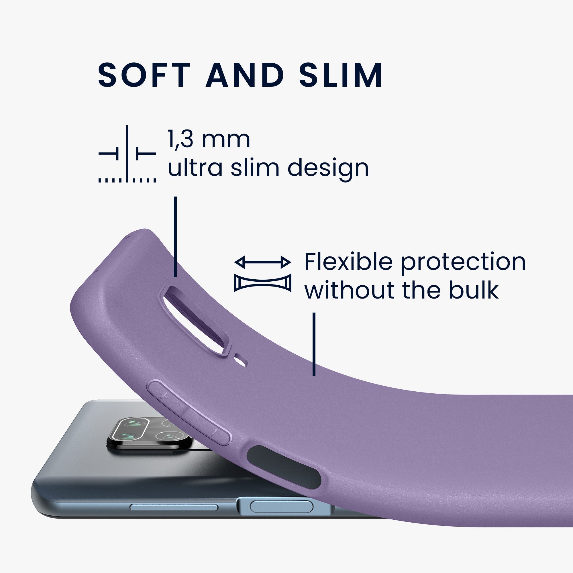 kwmobile Handyhülle Hülle für Xiaomi Redmi Note 9S / 9 Pro / 9 Pro Max, Hülle Silikon - Soft Handyhülle - Handy Case Cover