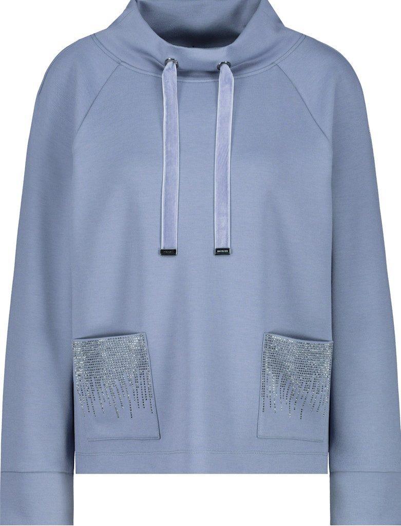 Monari Sweatshirt Mit weichem Material, funkelnden Strasssteinen günstig online kaufen