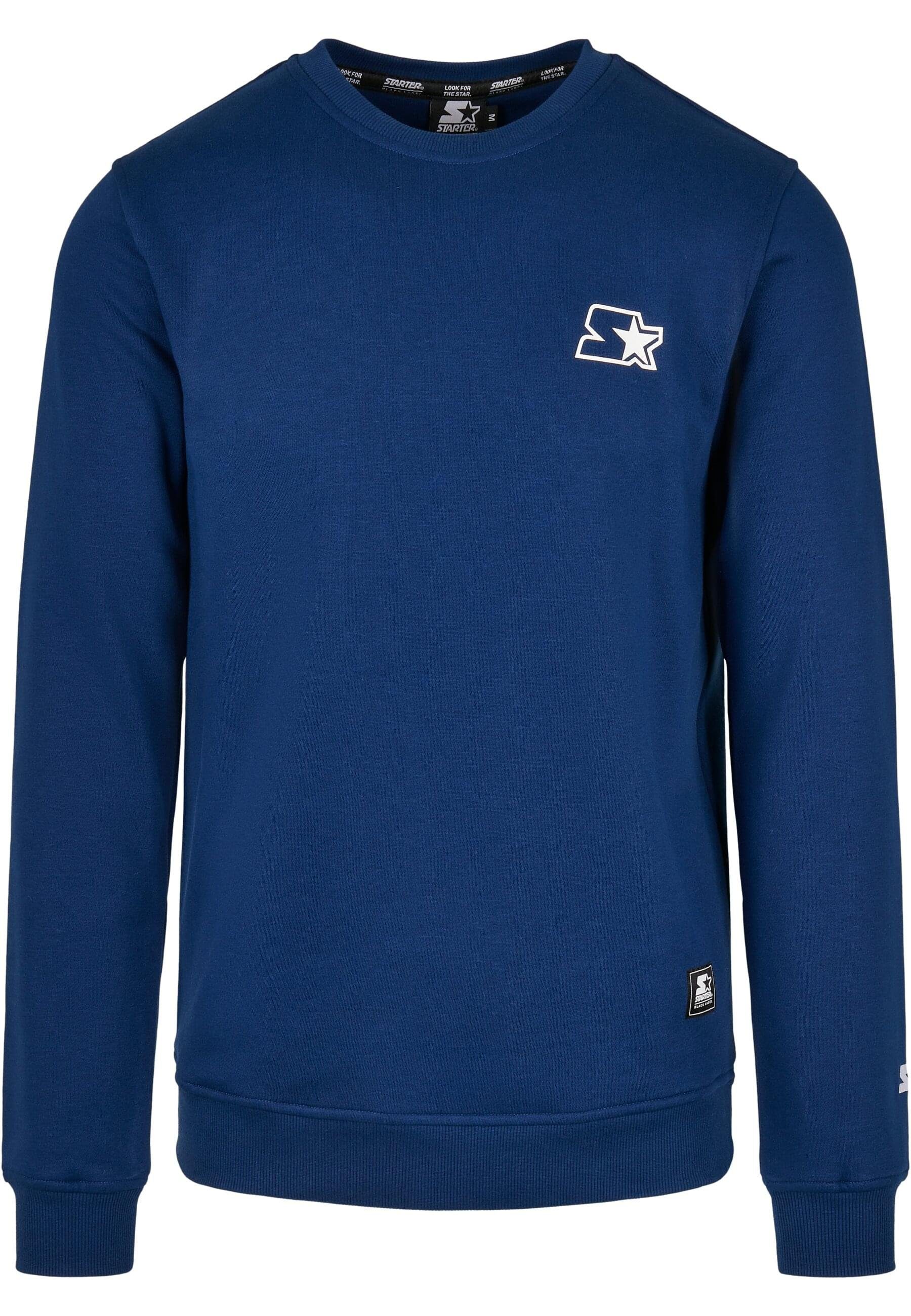 STARTER BLACK LABEL Herren Sweatshirt Essential Crewneck – Brushed Fleece, Regular Fit Mit Stick-Logos