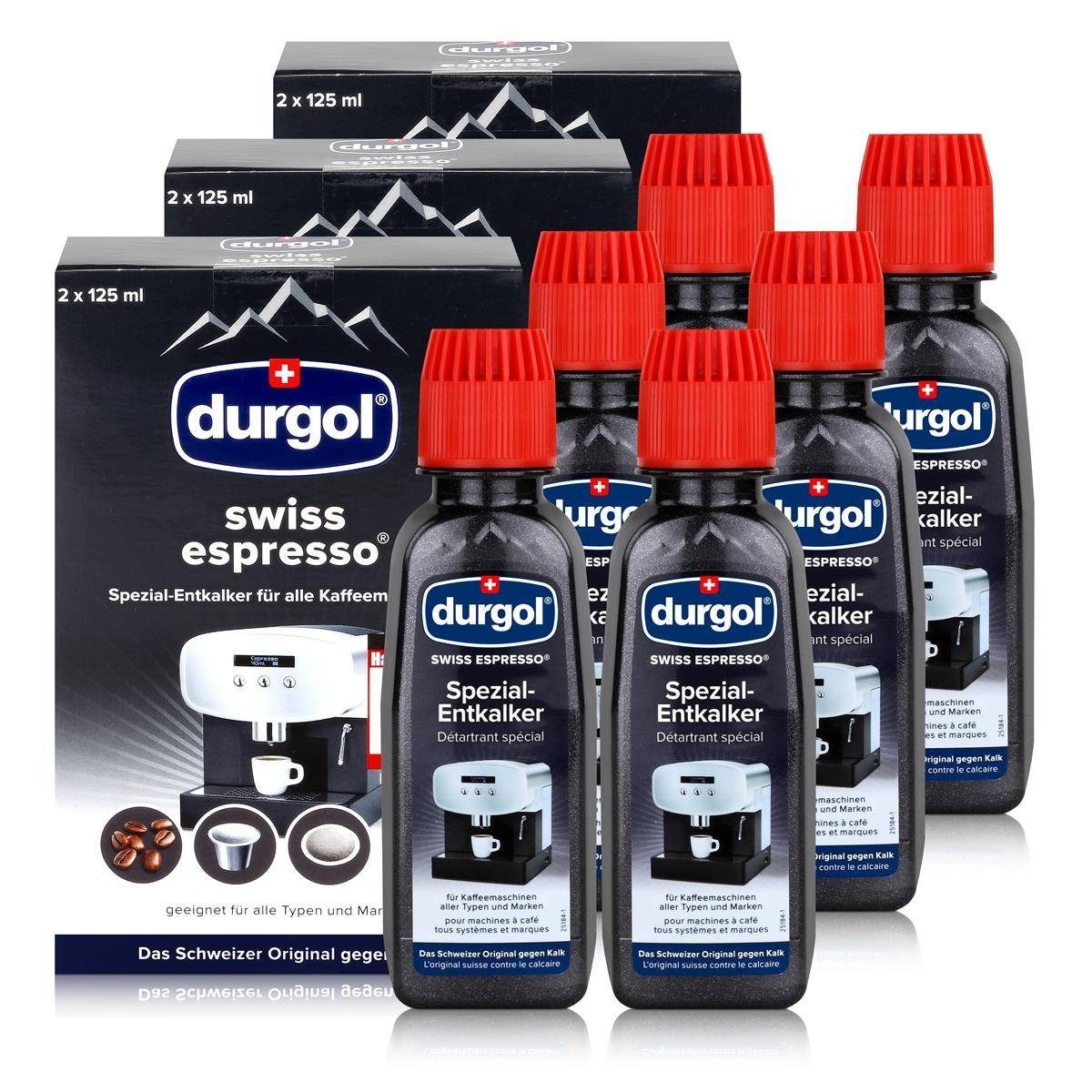 Durgol Durgol Swiss Spezial Espresso Entkalker DED 6 Flaschen a 125ml Entkalker