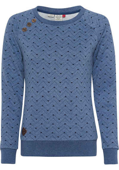 Ragwear Sweatshirt »DARRIA ZIG ZAG« mit Zig Zag Allover-Print