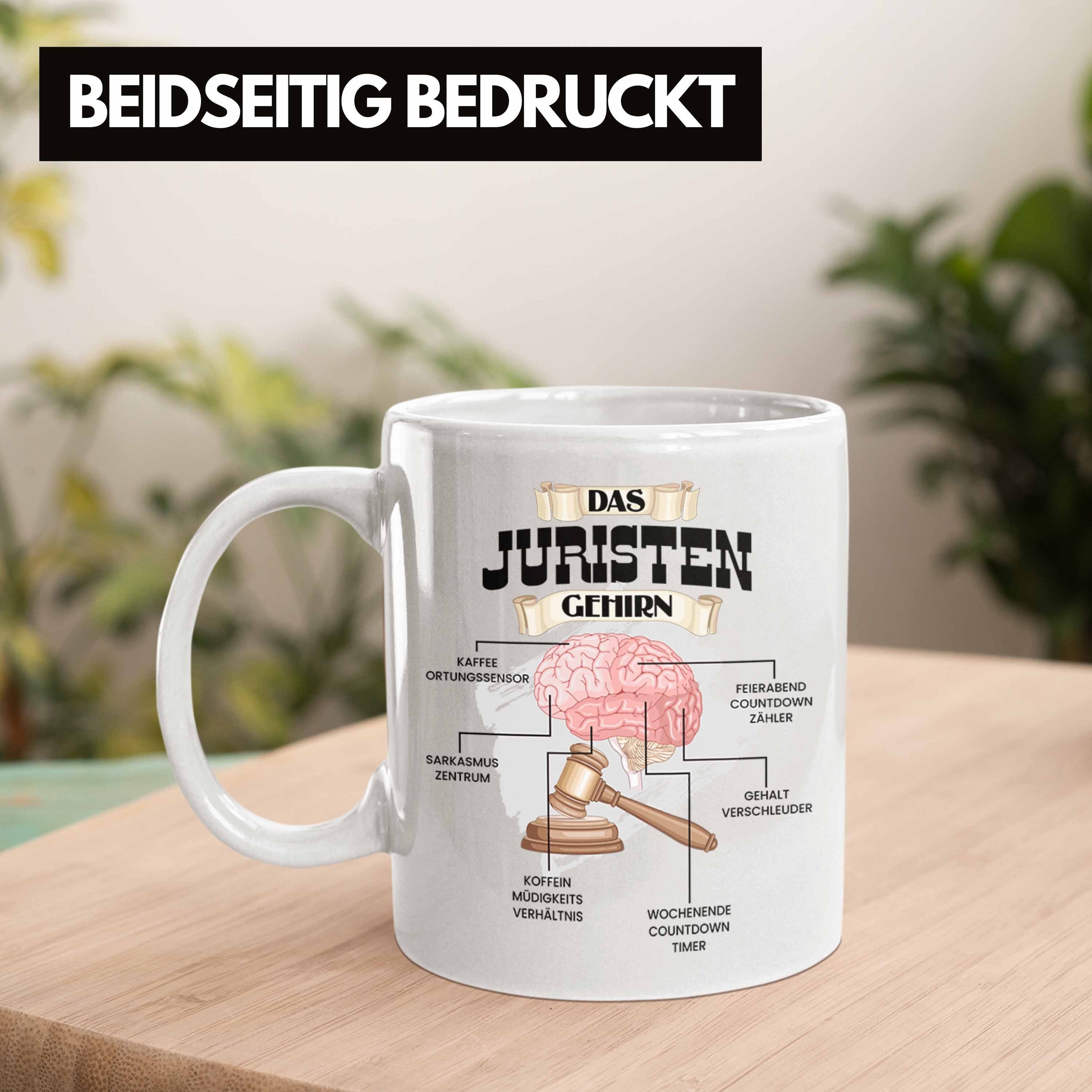 Trendation Tasse Trendation - Lustiges Gesetz Geschenk für Tasse Weiss B Juristen Spruch Jura