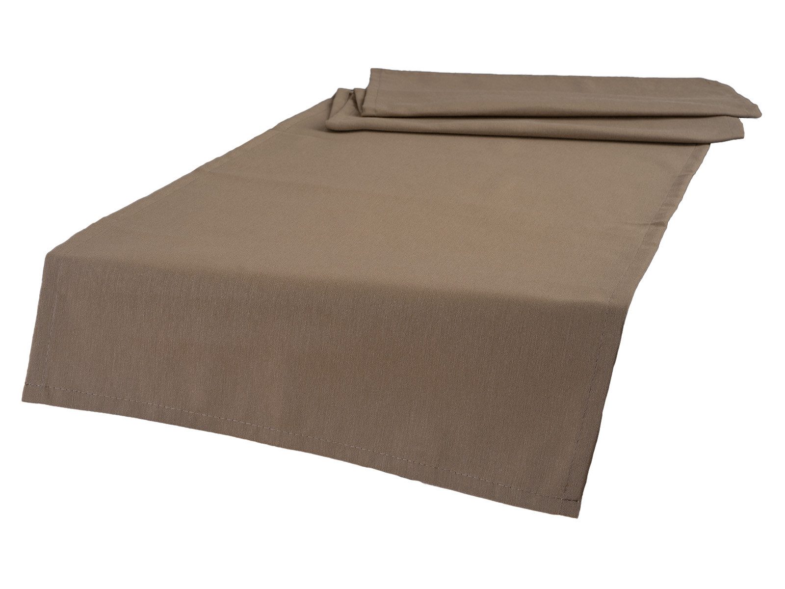 beties Tischläufer Wunschton (1-tlg, 1 Stück Tischläufer), XL Tischläufer ca. 40x220 cm, unifarben, einfarbig deep-taupe