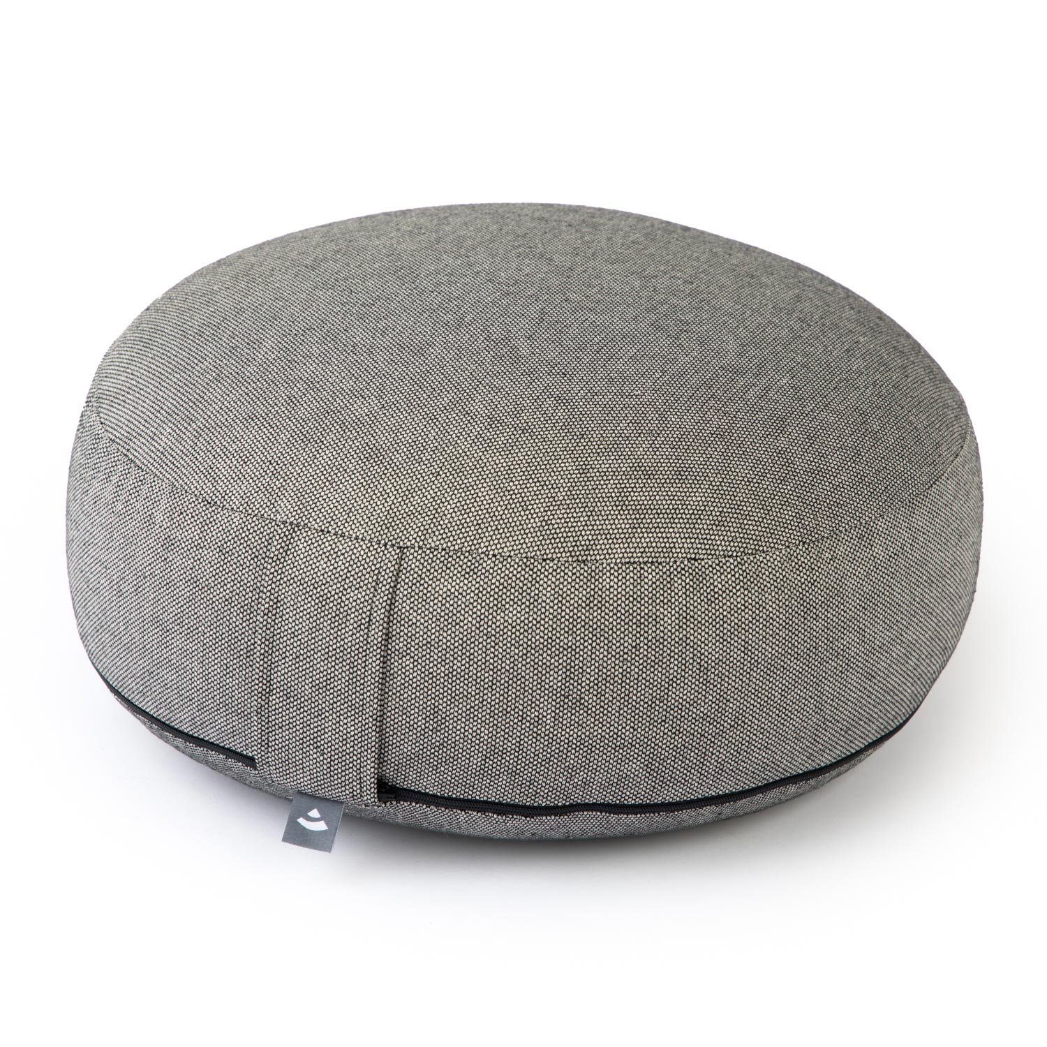 bodhi Meditationskissen BIG RONDO groß-flach Meditationskissen, CLASSIC dobby schwarz