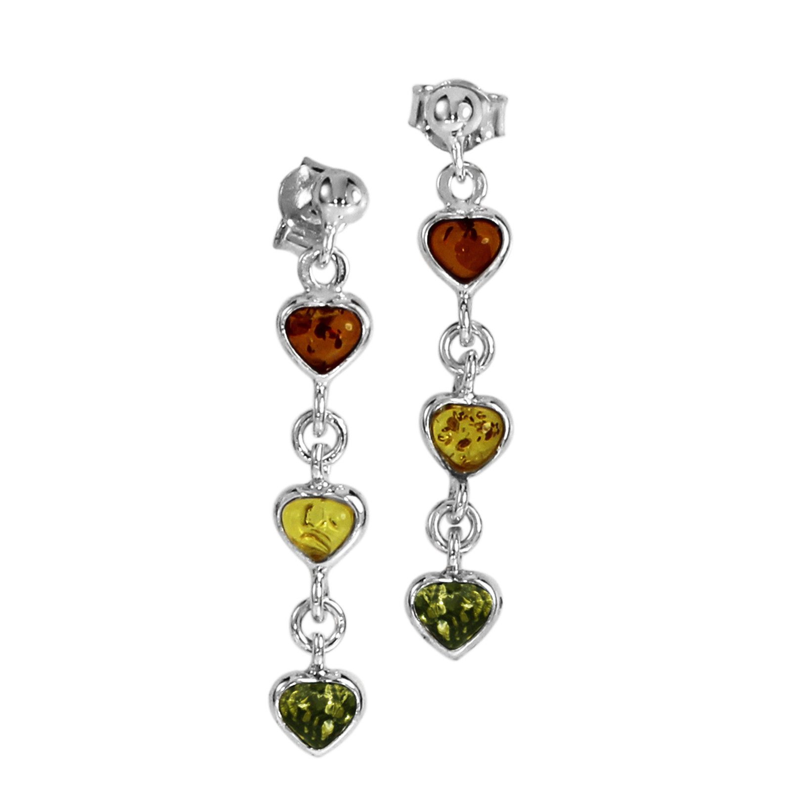 OSTSEE-SCHMUCK Paar Ohrstecker Ostsee-Schmuck Ohrhänger Herz Ohrhänger Herz günstig online kaufen