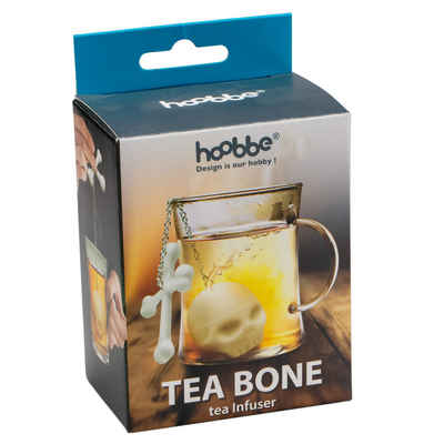 MAGS Teesieb Teesieb Bones Totenkopf Schädel Knochen Tee Ei, Silikon, (1-St), Spülmaschinenfest, Lebensmittelecht, Beständig bis 230°C