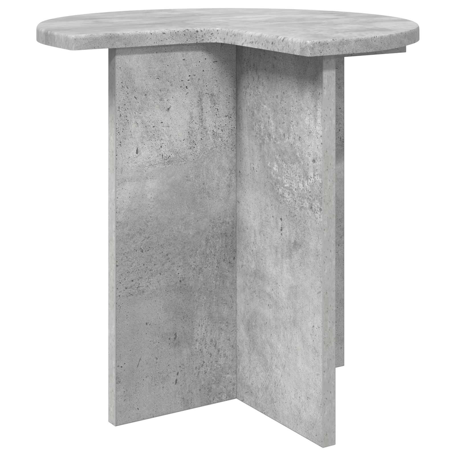 vidaXL Beistelltisch Beistelltisch Betongrau Ø 39 x 38 cm Holzwerkstoff (1-St)