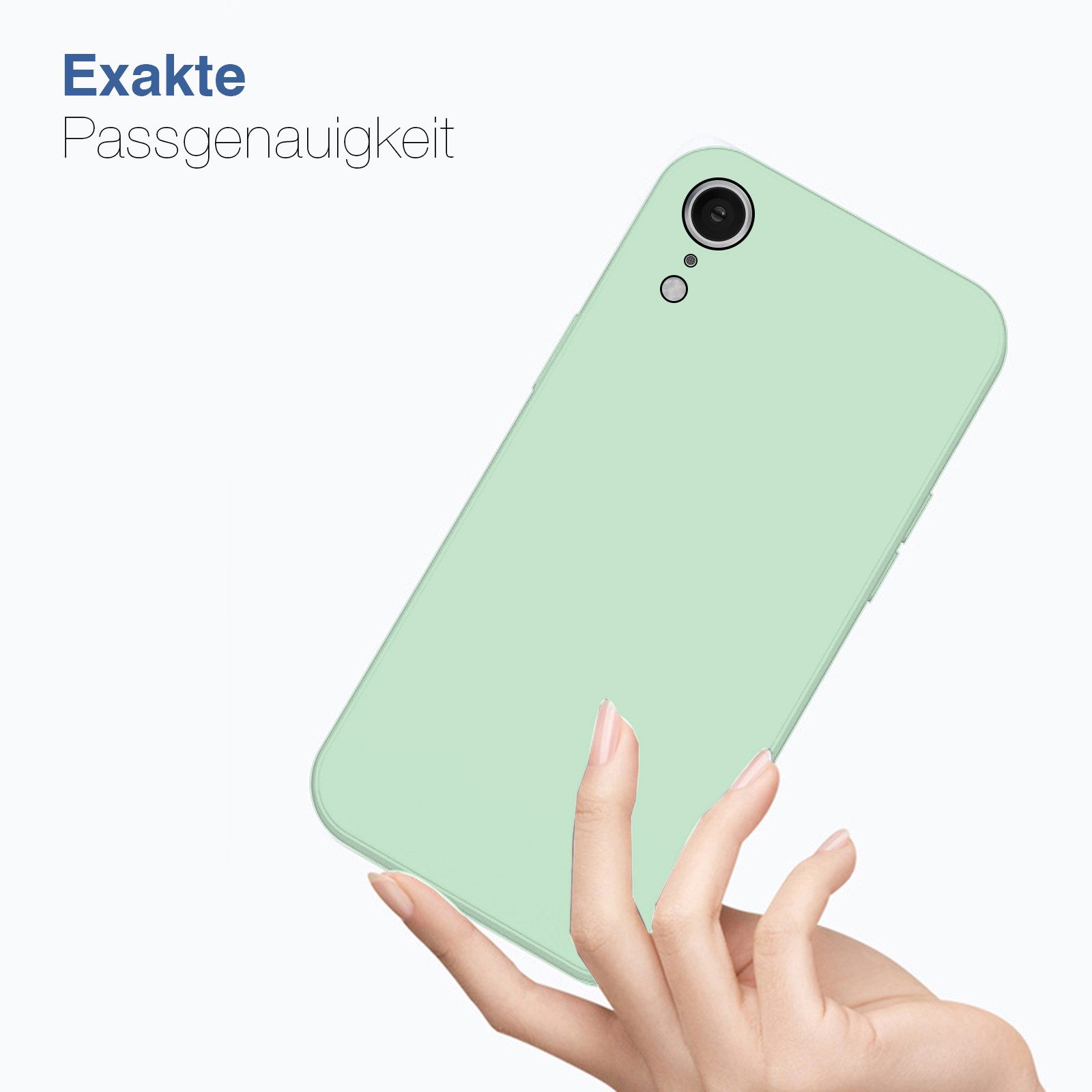 Tec-Expert Handyhülle SoftGrip Cover Hülle für Apple iPhone XR, Handy Case Bumper integrierter Kameraschutz flexibel – Bild 5 von 5