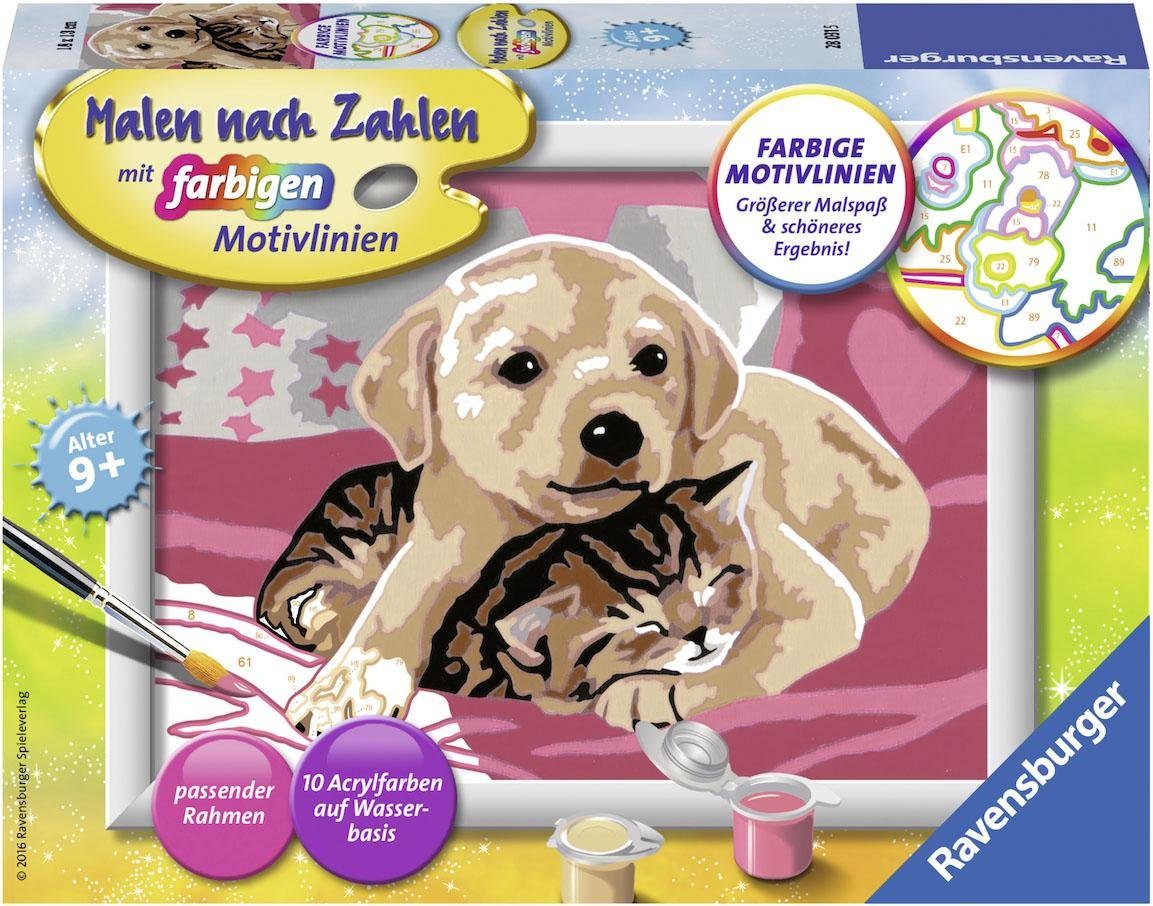 Ravensburger Раскрась по номерам Beste Freunde, Made in Europe