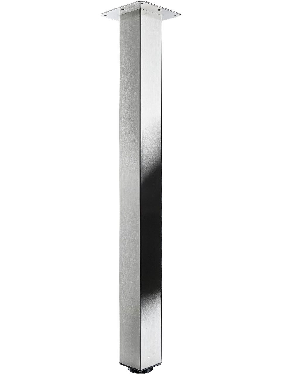 Hettich Tischbein Hettich Design-Tischbein Mella Edelstahl-Optik