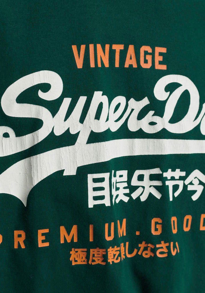 Superdry T-Shirt CLASSIC VL HERITAGE T SHIRT pine green