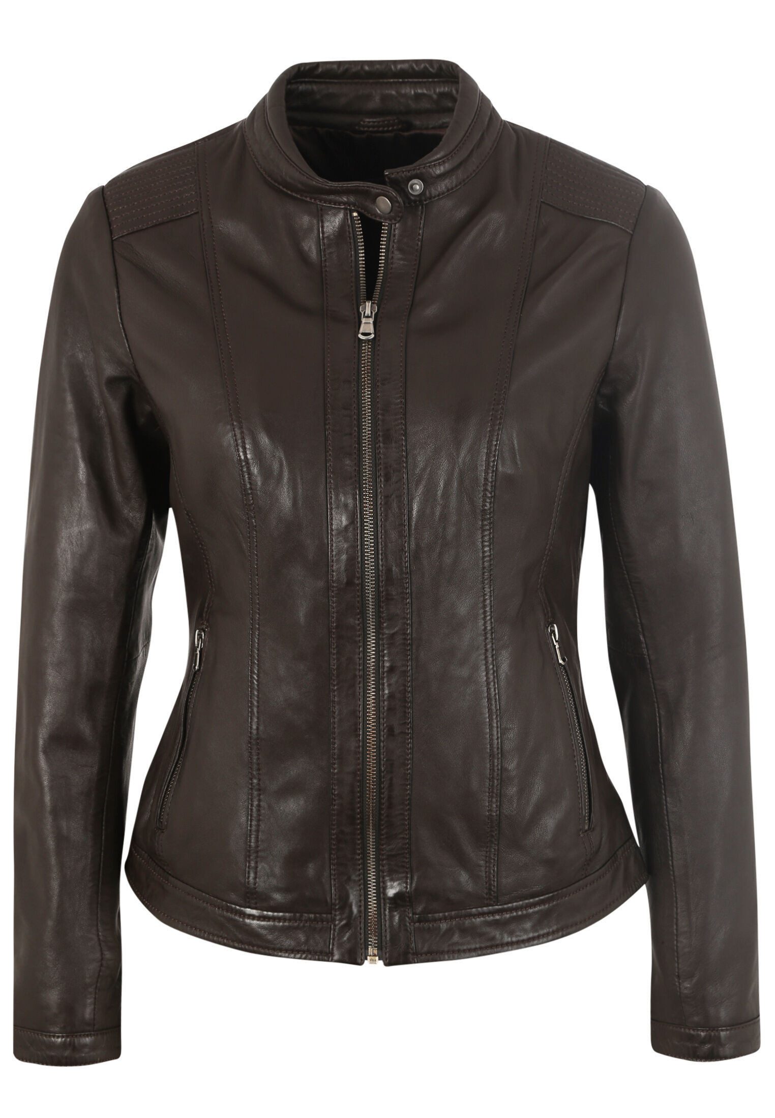 7eleven Lederjacke URSULA (1-St) mit Stehkragen günstig online kaufen