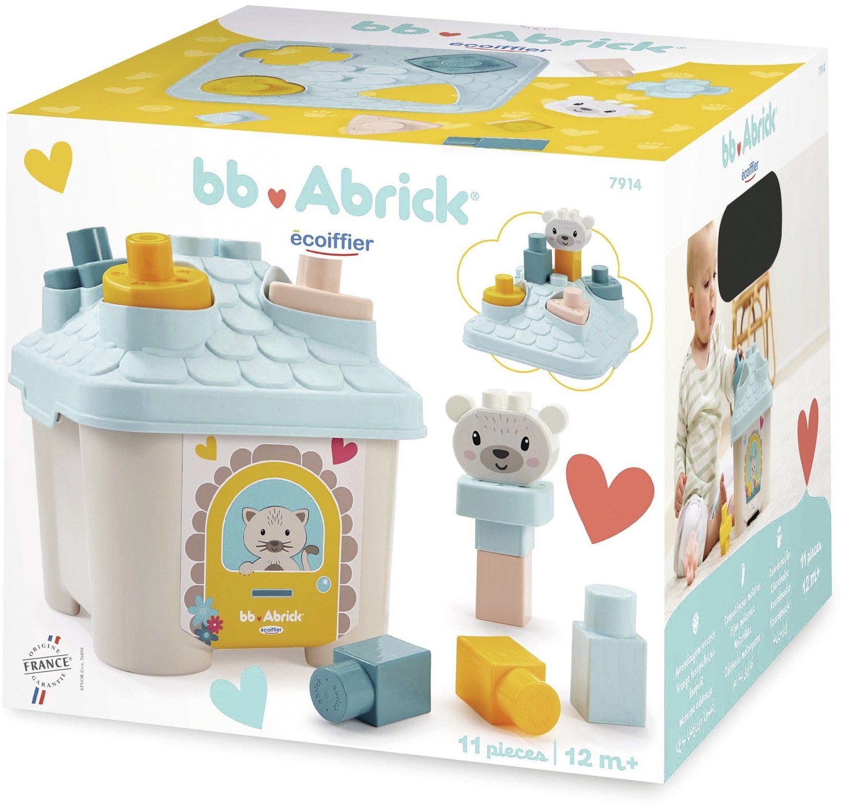 Ecoiffier Bausteine Abrick Steckspielhaus 7600007914 Spielbausteine