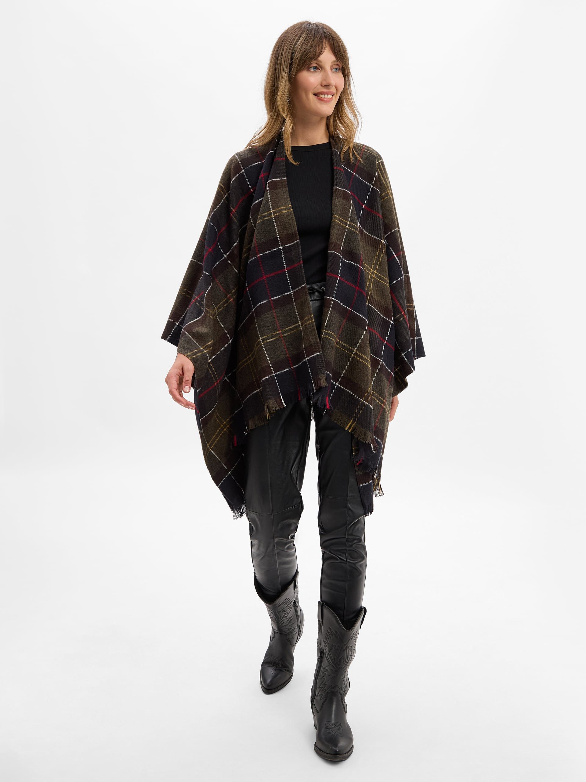 Barbour Poncho Staffin Tartan Serape