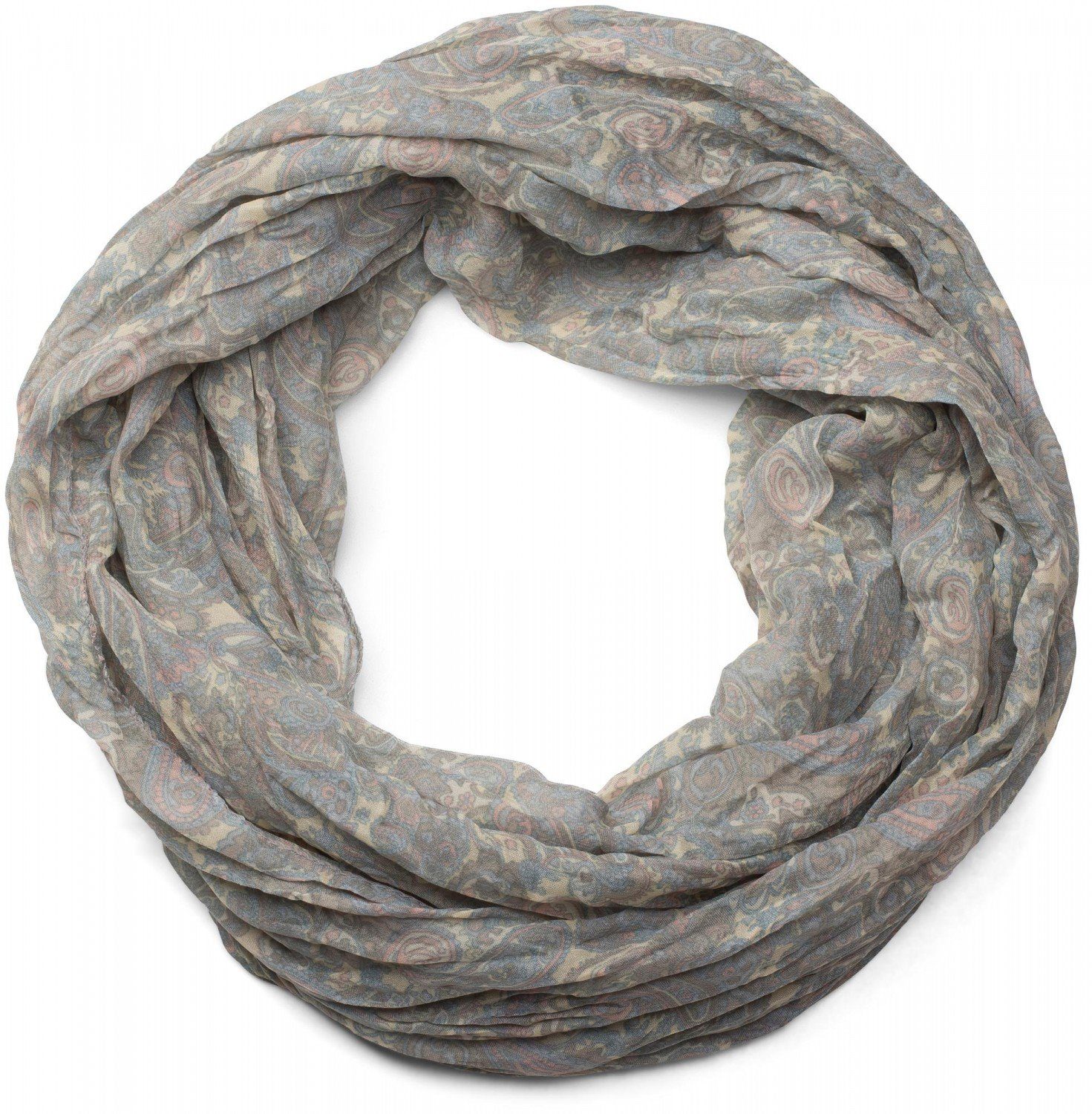 styleBREAKER Loop Seidiger Loop mit Paisley günstig online kaufen