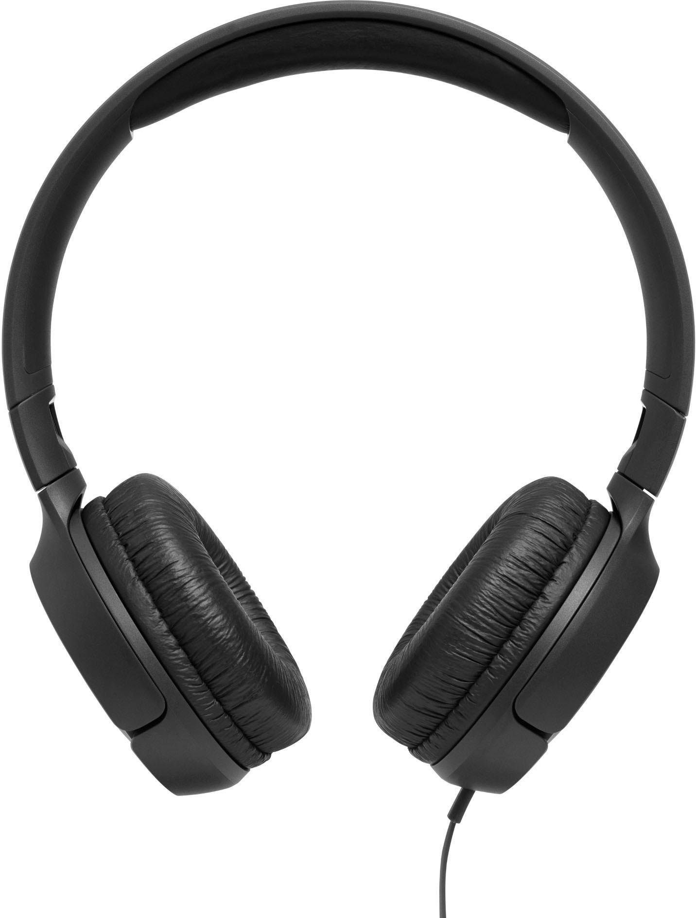 JBL TUNE 500 On-Ear-Kopfhörer Google (Sprachsteuerung, schwarz Siri) Assistant
