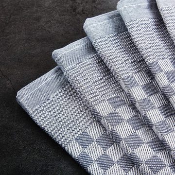 Hometex Premium Textiles Geschirrtuch Trockentuch, Profi-Küchentücher , (10er Set Geschirrtuch Grubentuch, 100% Baumwolle Zwirn, Sehr saugfähig - Premium Qualität)