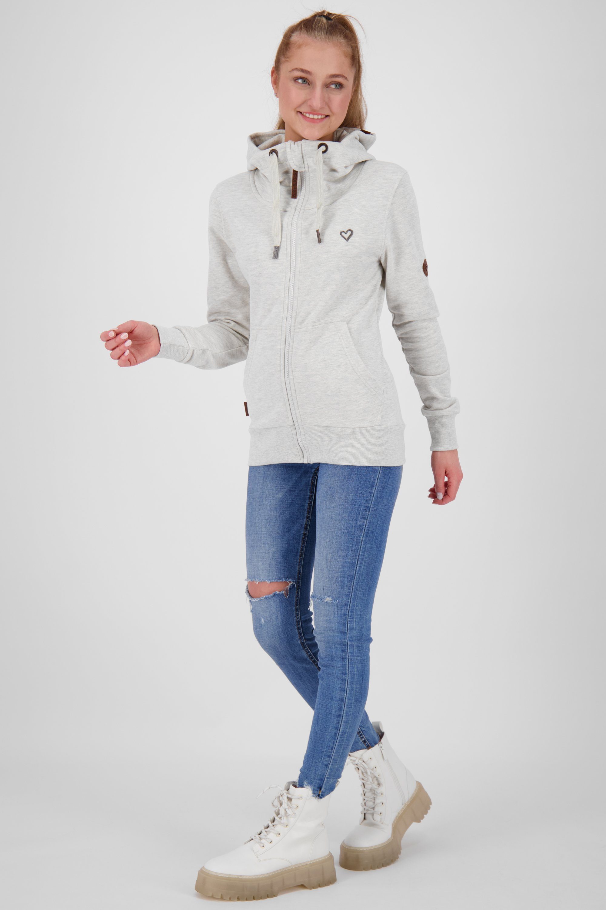 Alife & Kickin Damen cloudy Sweatjacke Sweatjacket YasminAK Kapuzensweatjacke, Kapuzensweatjacke A