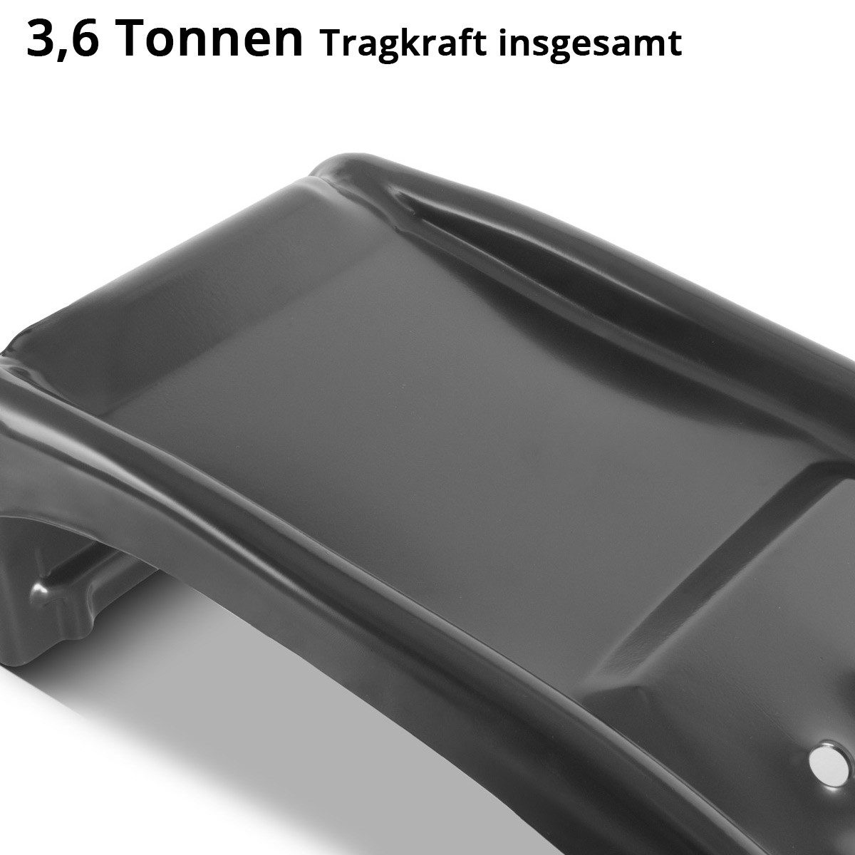 STAHLWERK Auffahrrampe 2er-Set aus Stahl 3,6 t 230 mm breit Auffahrschienen LKW PKW – Bild 5 von 5