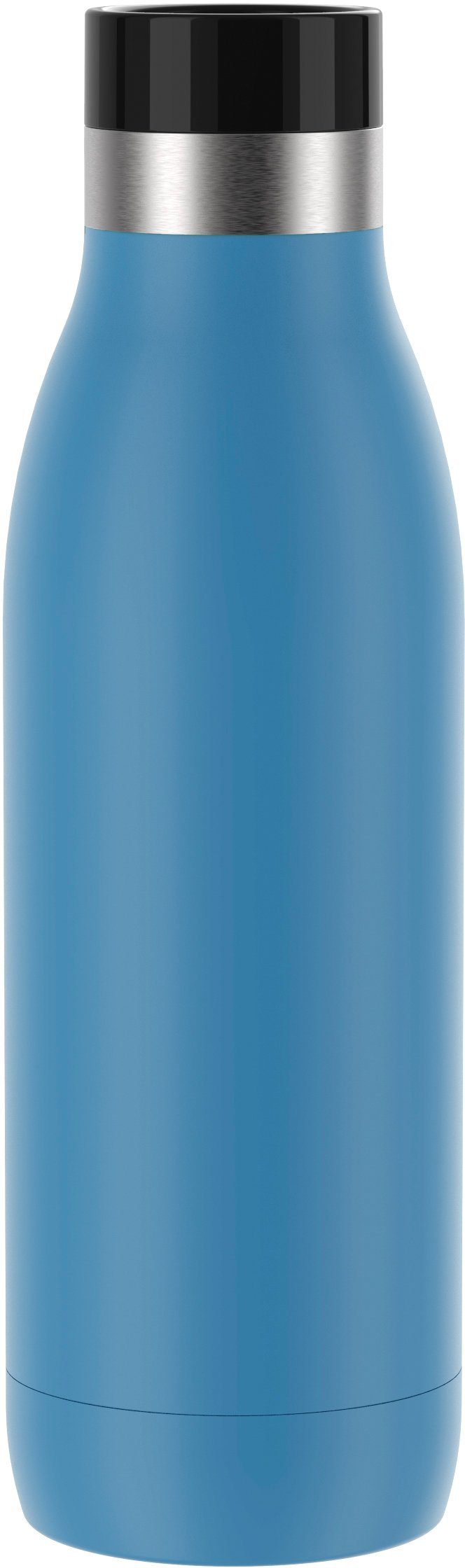 Emsa Trinkflasche Bludrop Color, Edelstahl, Quick-Press Deckel, 12h warm/24h kühl, spülmaschinenfest aquablau | Thermobecher