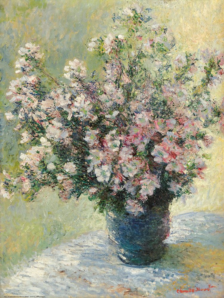 1art1 Poster Claude Monet Kunstdruck Bild - BlumenstrauÃŸ aus Malven