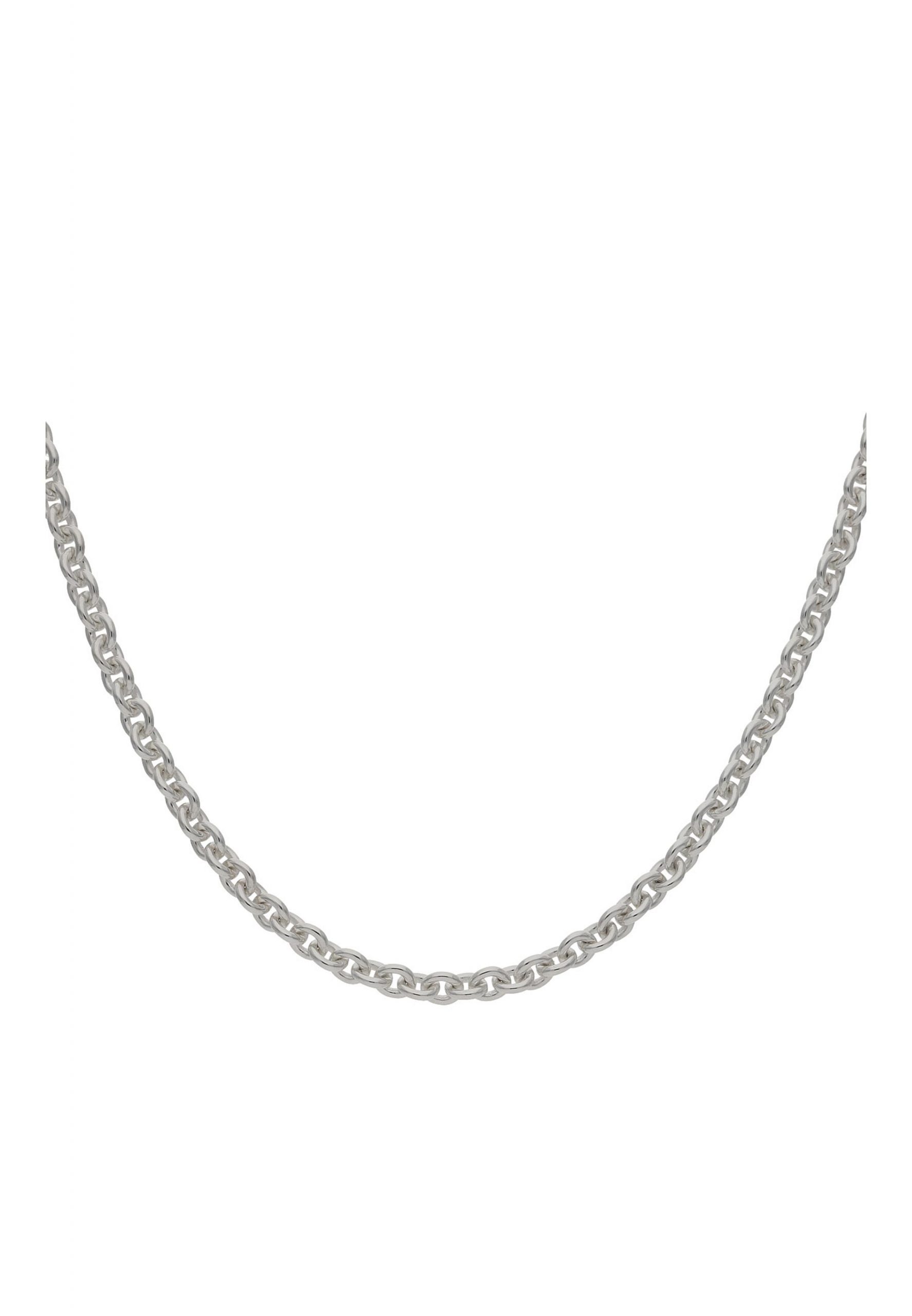 JuwelmaLux Silberkette Halskette Silber Rundankerkette 42 cm (1-tlg), Damen Halskette Silber 925/000, inkl. Schmuckschachtel