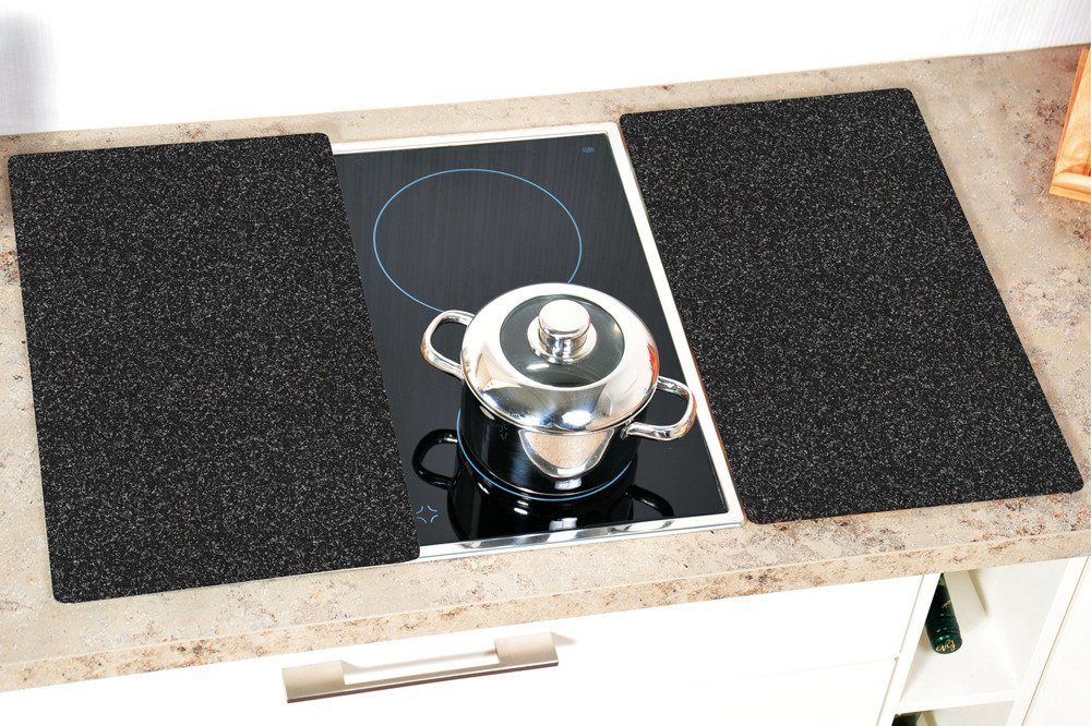 Kesper Herd-Abdeckplatte, Glas, (2er-set, bestehend aus 2 Herdabdeckplatten)
