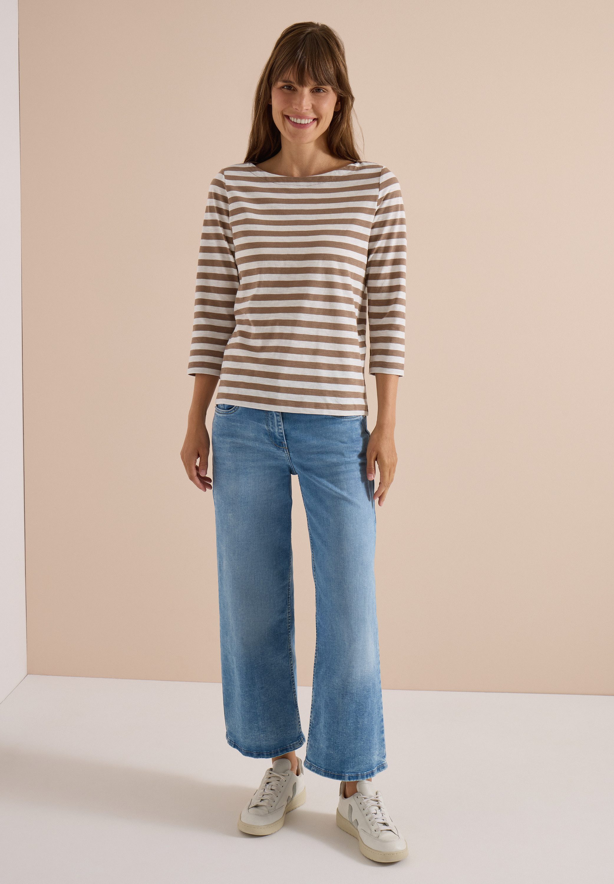 CECIL 3/4-Arm-Shirt aus reiner Baumwolle – Bild 3 von 5