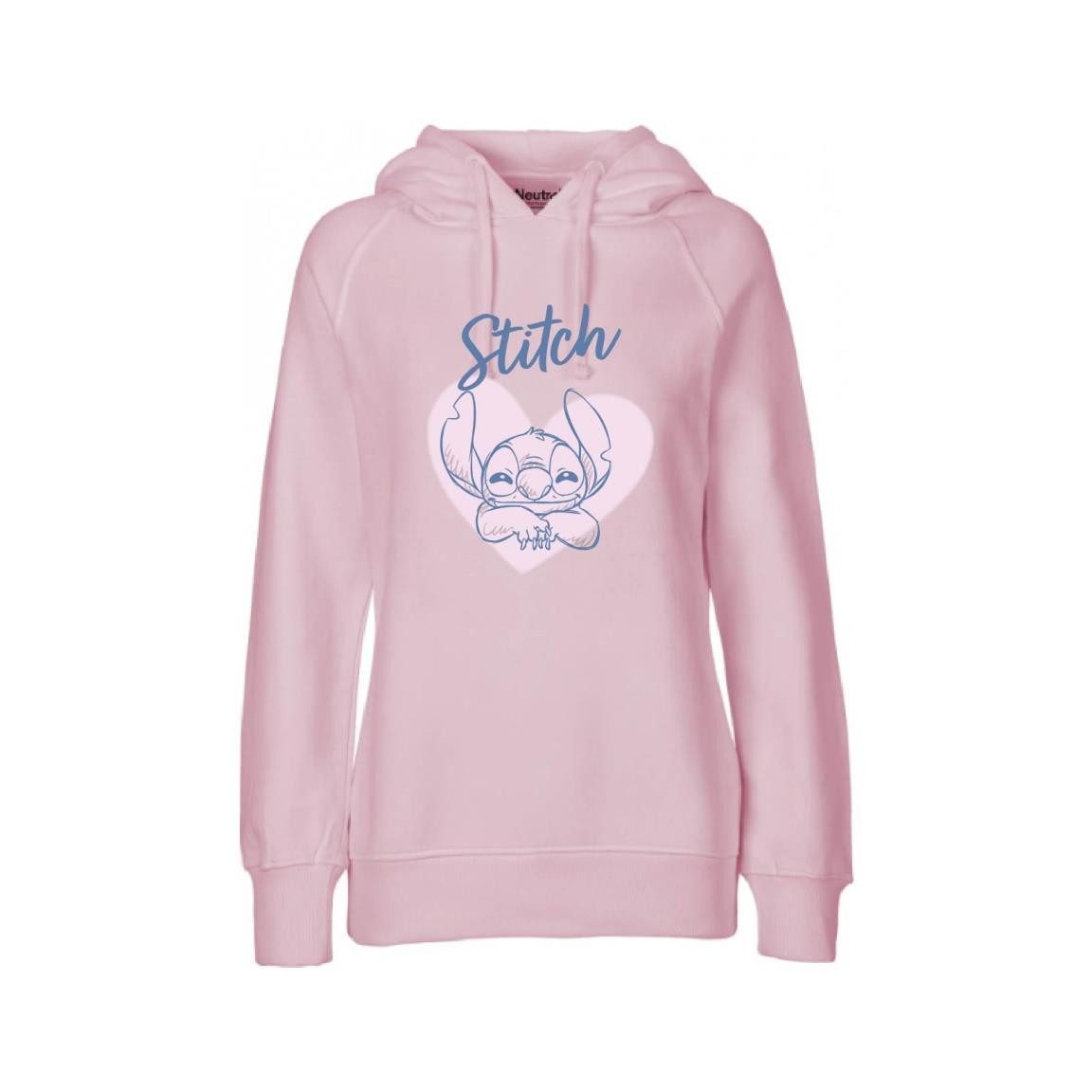 Lilo & Stitch Hoodie Lilo und Stitch Damen Hoodie, Rosa und Blau, Größe S bis L