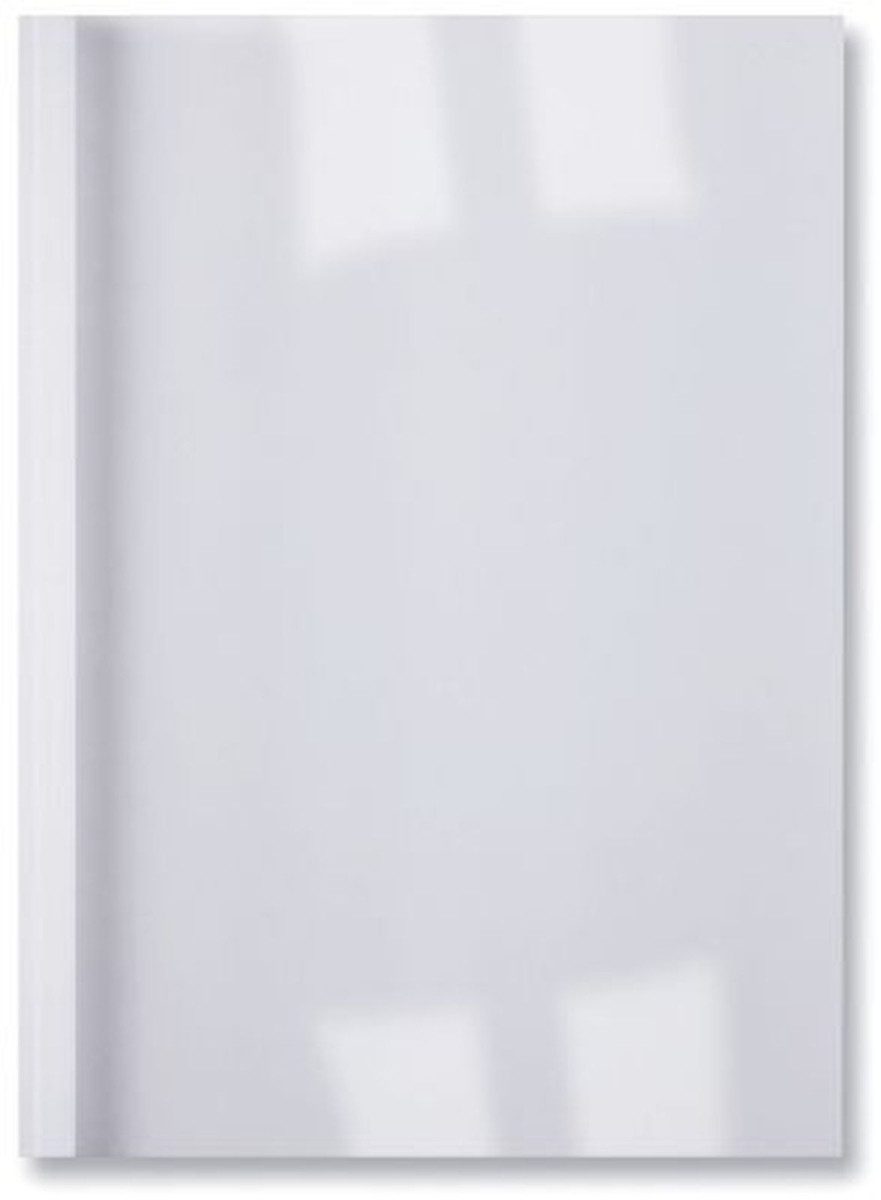 GBC Thermo-Bindemappe Thermobindemappe LinenWeave A4 1,5mm VE=100 Stück weiß, (