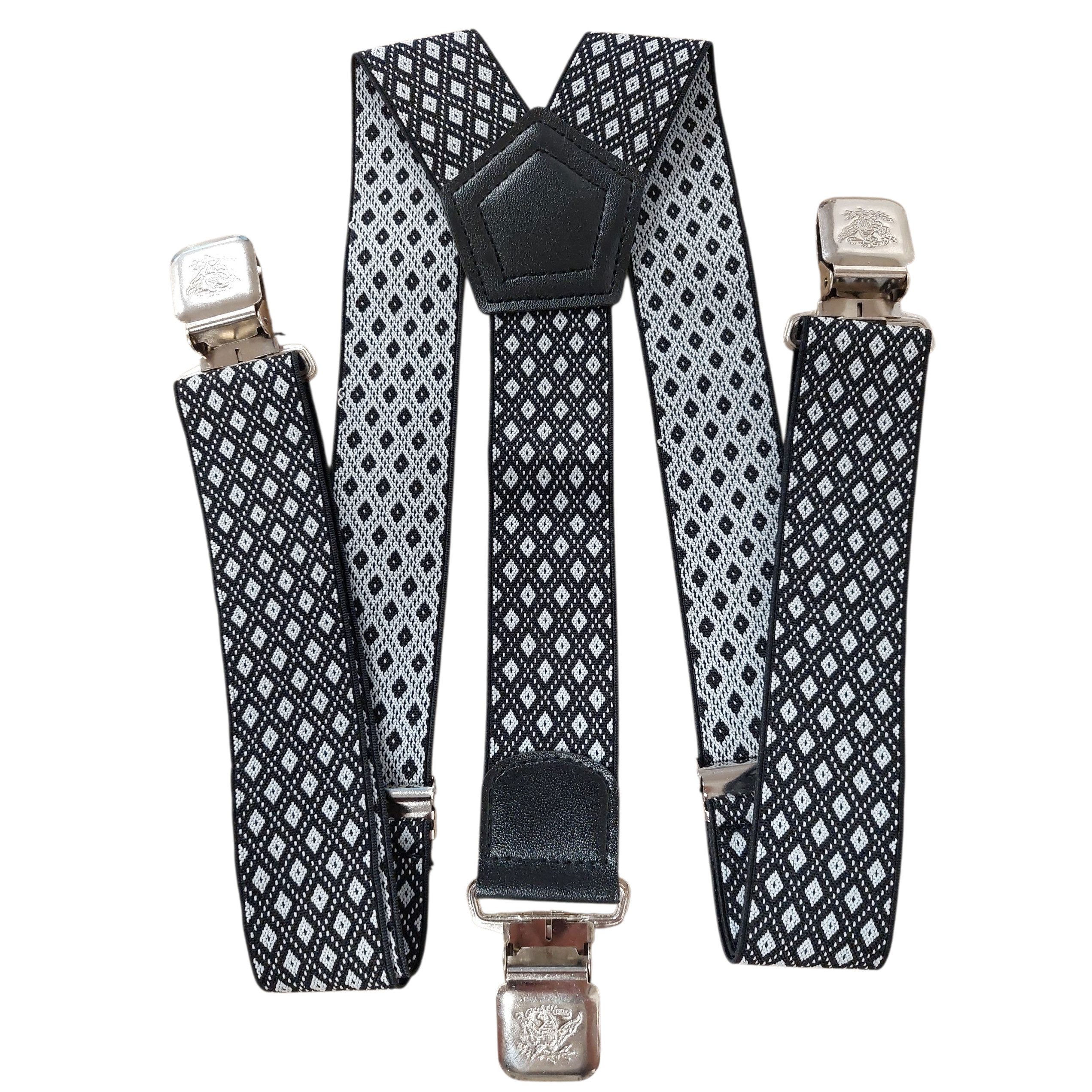 Ware aus aller Welt Подтяжки im Retro-Stil starke Y Подтяжки 40 mm breit mit starke Krallenclips