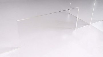 queence Trennwandplatten Tröpfchenschutz - Schutzplatte aus Acrylglas zum aufstellen mit Füßen, Spuckschutz - Hustenschutz - Verschiedene Größen