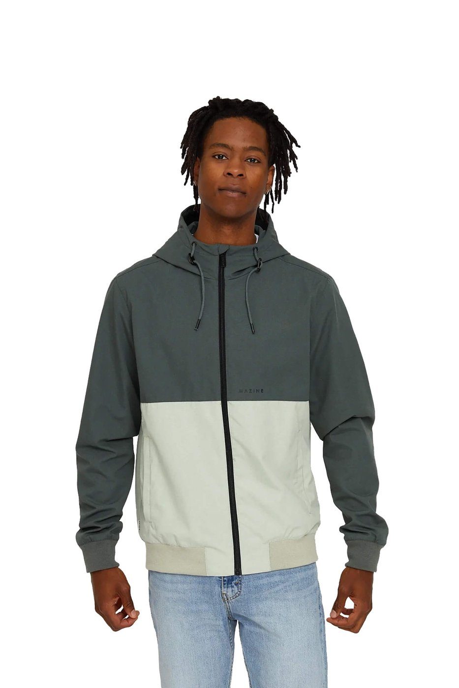 MAZINE Winterjacke CAMPUS LIGHT JACKET Grün Jacke aus 100 % veganen Materialien.