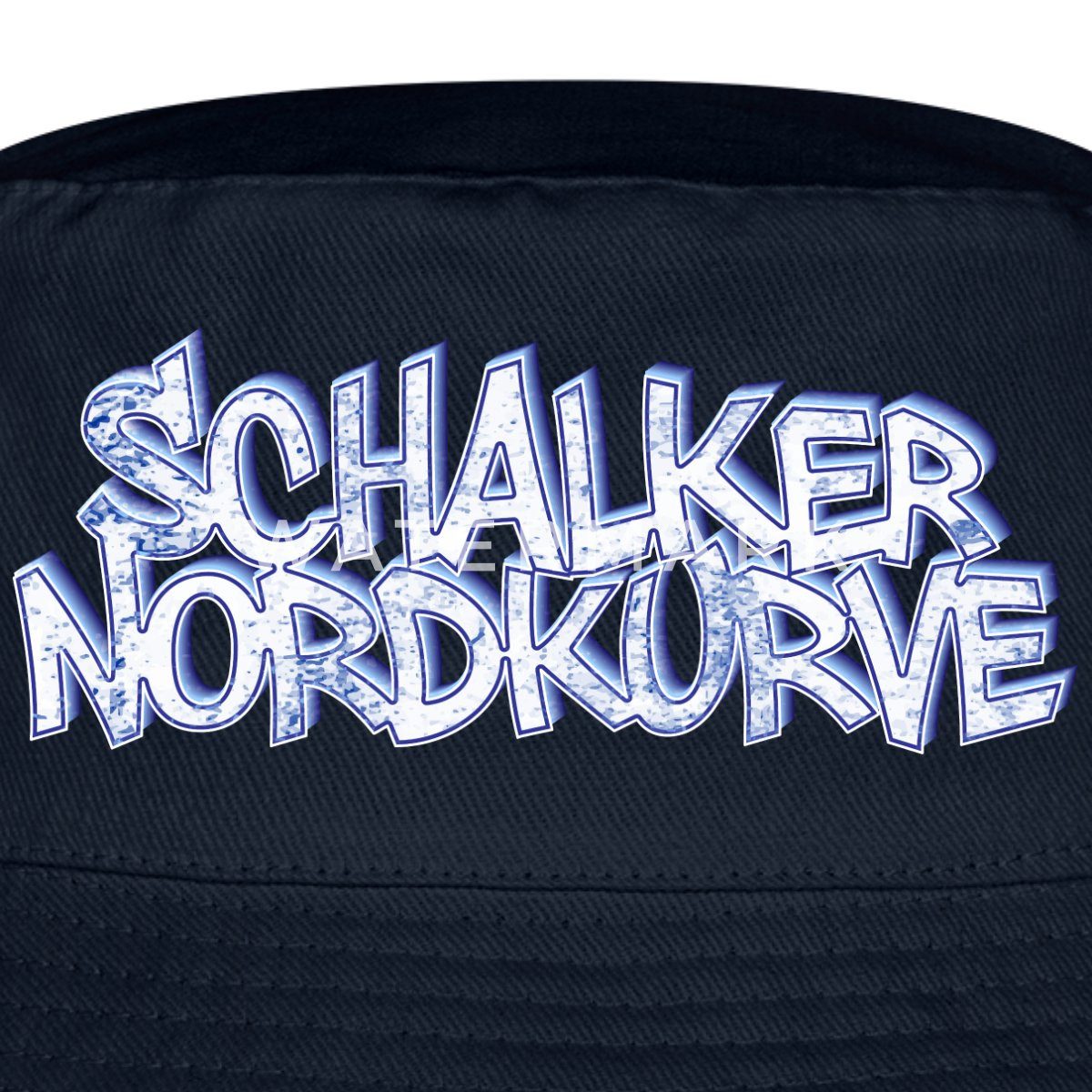 Spreadshirt Sonnenhut Schalke Nordkurve Fußball Sport Fischerhut (1-St)